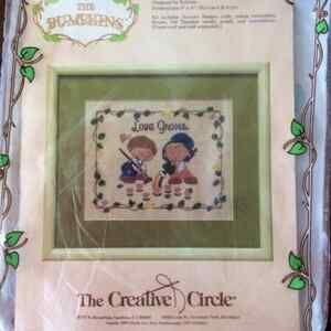 The Bumpkins Love Grows Vintage Counted Cross Stitch Kit by Creative Circle